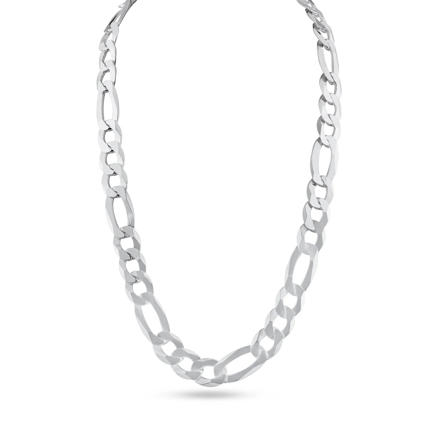925 Sterling Silver Figaro 200 Chain or Bracelet 8.9mm