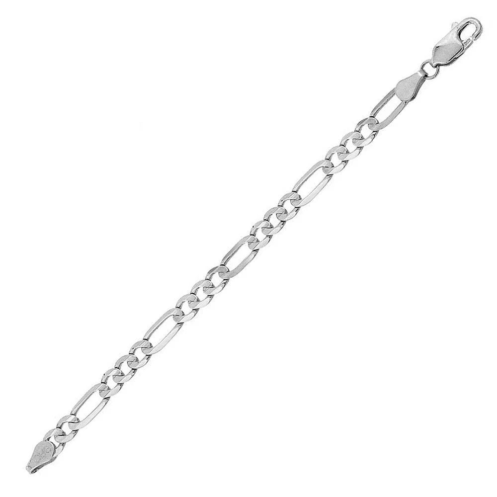 925 Sterling Silver Figaro 200 Chain or Bracelet 8.9mm