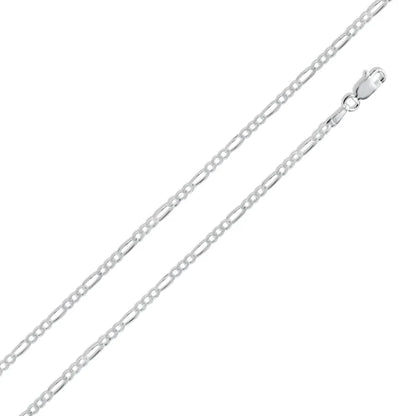 Silver Figaro 060 Chain 2.1mm