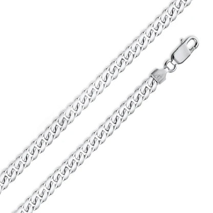 925 Sterling Silver Miami Cuban 250 8.8mm Chain or Bracelet