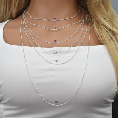 925 Sterling Silver Anchor 035 Chain 1.3mm