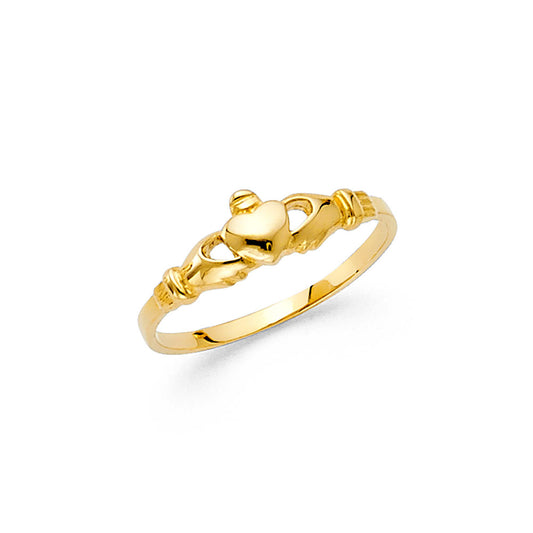 14K Yellow Gold Children’s Claddagh Ring