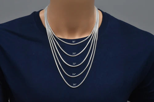925 Sterling Silver Basic Oval DC Franco 080 2.4mm Chain