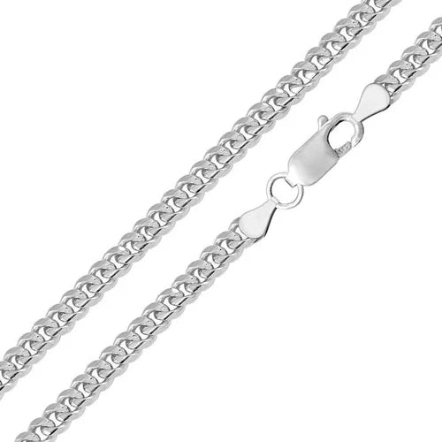 925 Sterling Silver Miami Cuban 220 7.6mm Chain or Bracelet