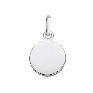 925 Sterling Silver High Polished Engravable Disc Charm 18mm