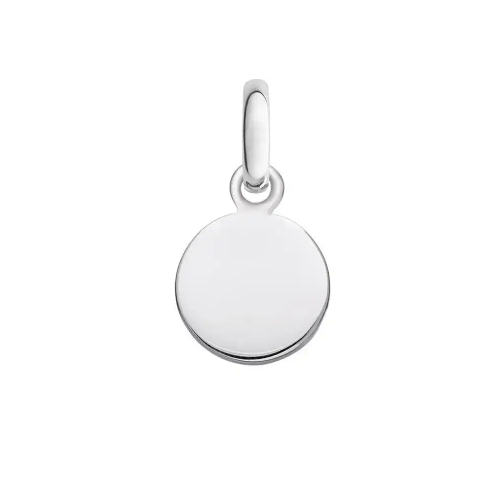 925 Sterling Silver High Polished Engravable Disc Charm 15mm