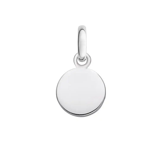 925 Sterling Silver High Polished Engravable Disc Charm 15mm