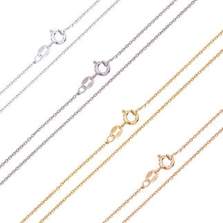 925 Sterling Silver Diamond Cut Anchor Chain