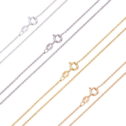 925 Sterling Silver Diamond Cut Anchor Chain