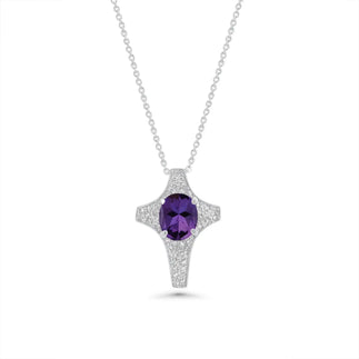 925 Sterling Silver Clearance Z Rhodium Plated Cross Pendant Necklace