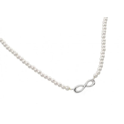 925 Silver Rhodium Plated Infinity Pendant Necklace