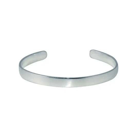 925 Sterling Silver Rhodium Plated Open Baby Bangle