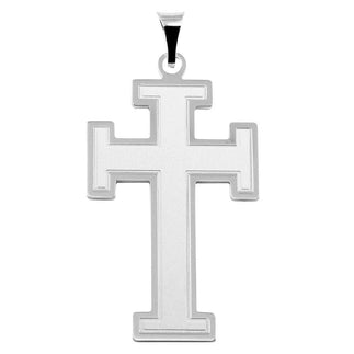 925 Sterling Silver High Polished Cross Pendant