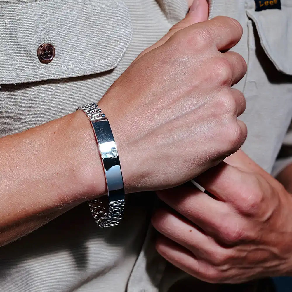 925 Sterling Silver Watch Band Style 10mm ID Bracelet