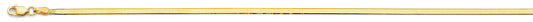 2.3mm 14K Solid Yellow Gold  Flex Herringbone  Necklaces
