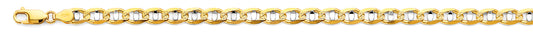 14K 2T 6.3mm Light Mariner Chain