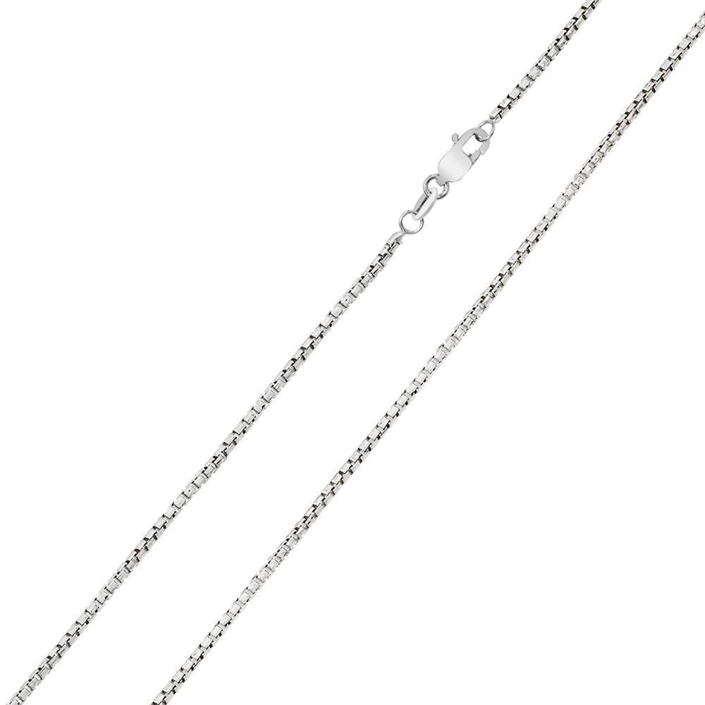925 Sterling Silver Diamond Cut Slash Round Box Chain