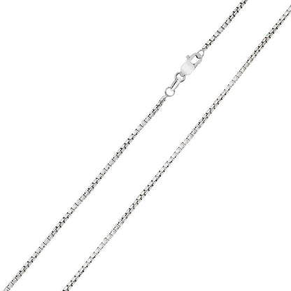 925 Sterling Silver Diamond Cut Slash Round Box Chain