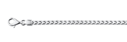 925 Sterling Silver Rhodium Plated Franco 420 Chain 4.2mm