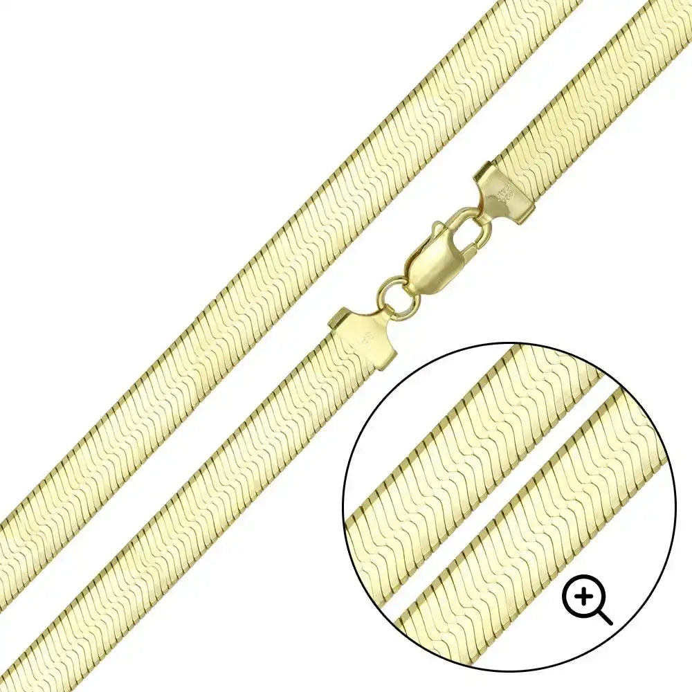 925 Sterling Silver Herringbone Chain or Bracelet