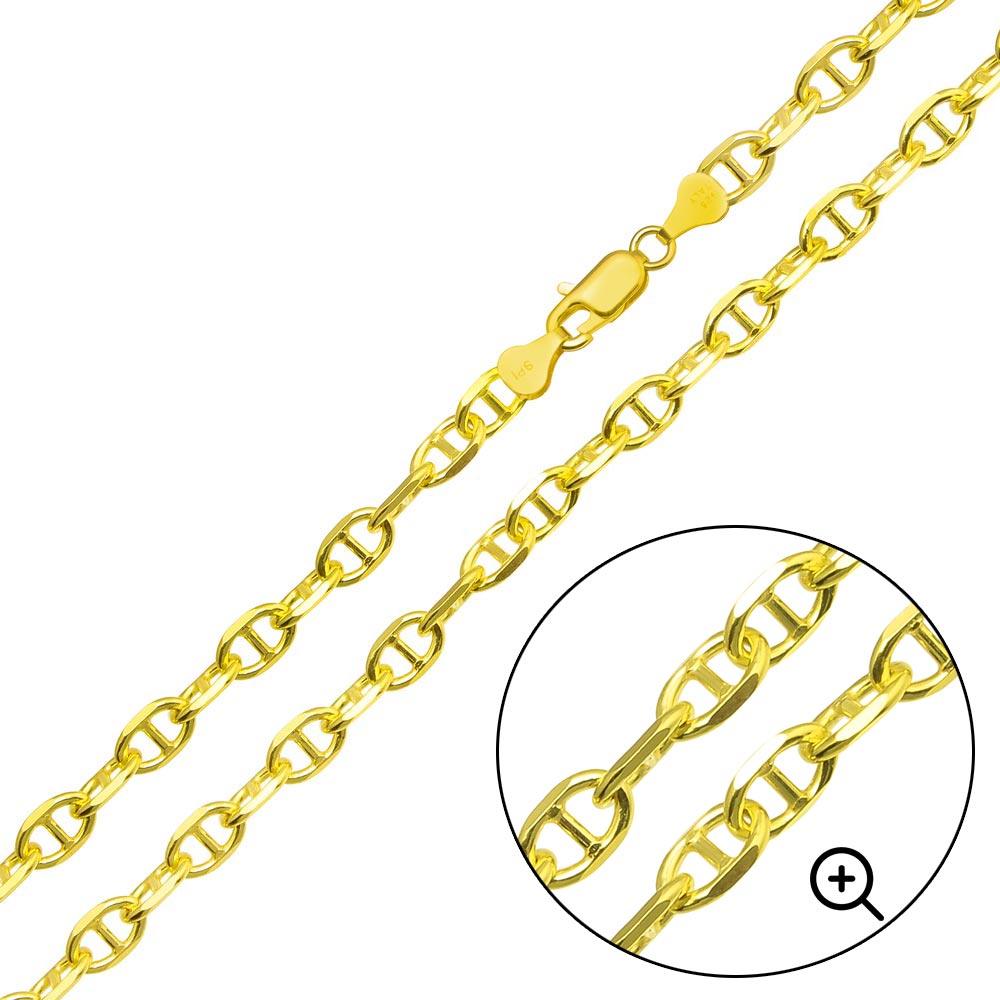 925 Sterling Silver Cross Marina Chain or Bracelet