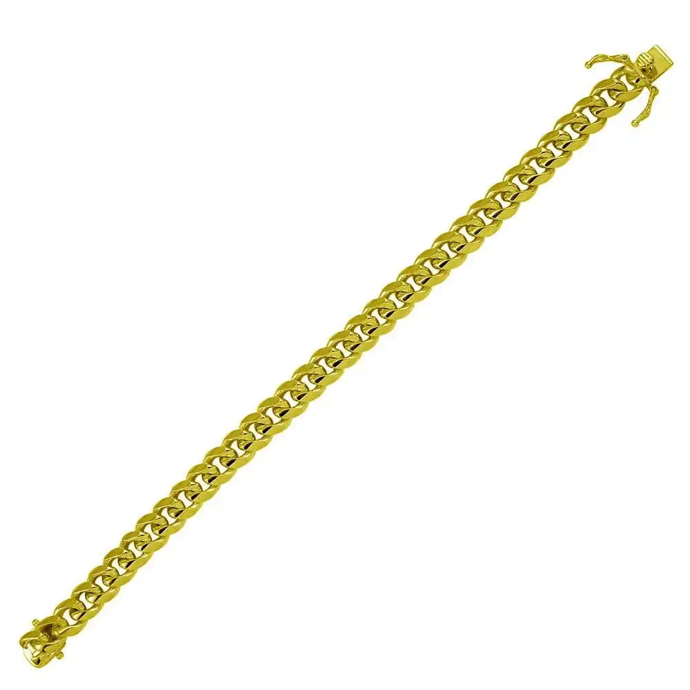925 Sterling Silver Miami Cuban Box Lock Chain or Bracelet