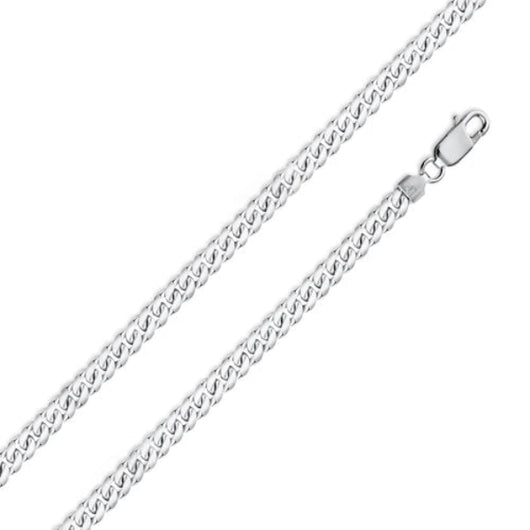 925 Sterling Silver Miami Cuban 160 5.5mm Chain or Bracelet