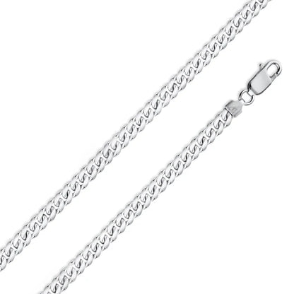 Silver Miami Cuban 200 Chain or Bracelet 7mm