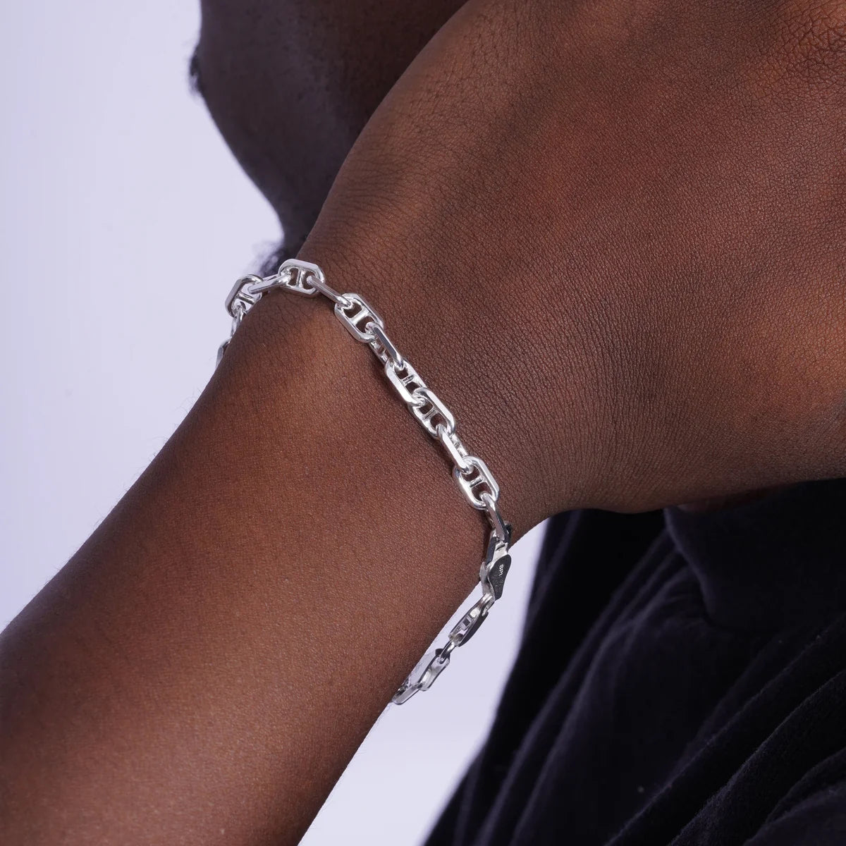 925 Sterling Silver Cross Marina Chain or Bracelet