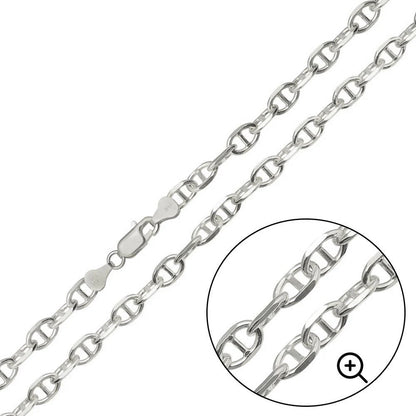 925 Sterling Silver Cross Marina Chain or Bracelet