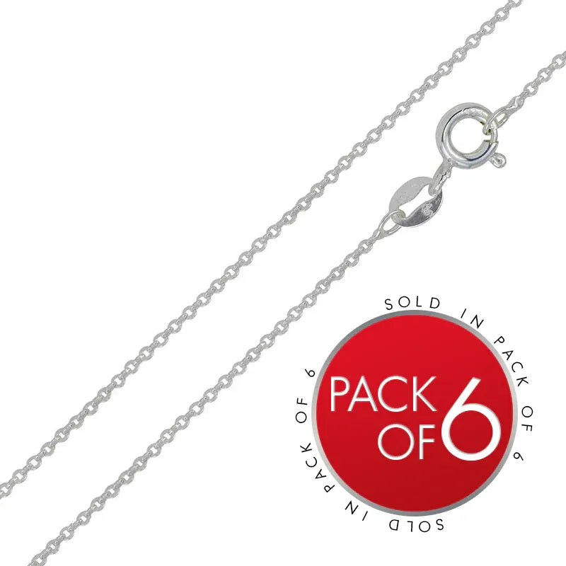925 Sterling Silver Diamond Cut Forzatina Link Chain or Bracelet