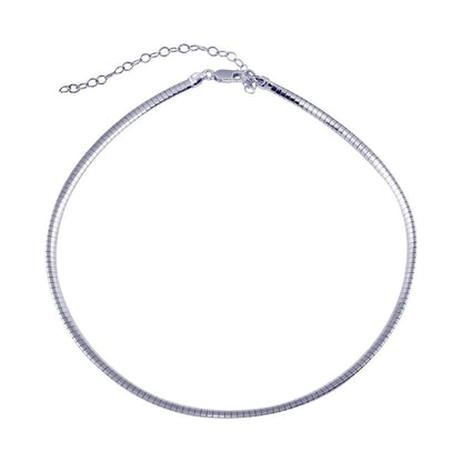 925 Sterling Silver Flat Omega Chain