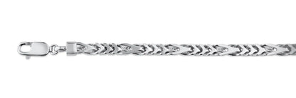 925 Sterling Silver Rhodium Plated Figfranco Chain 5.2mm