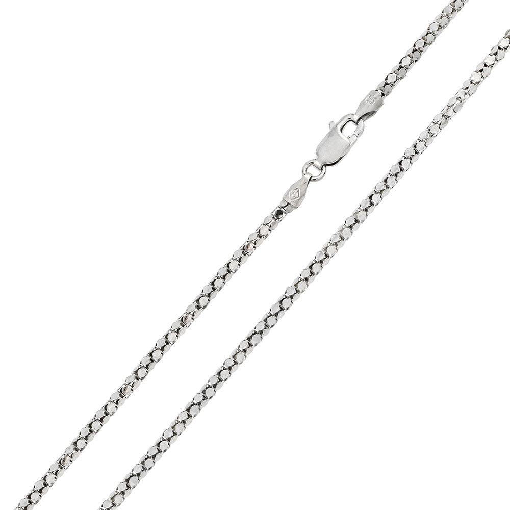 925 Sterling Silver Diamond Cut Flat Coreana Chain