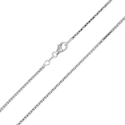 925 Sterling Silver Rhodium Plated Correana Chain 1.4mm