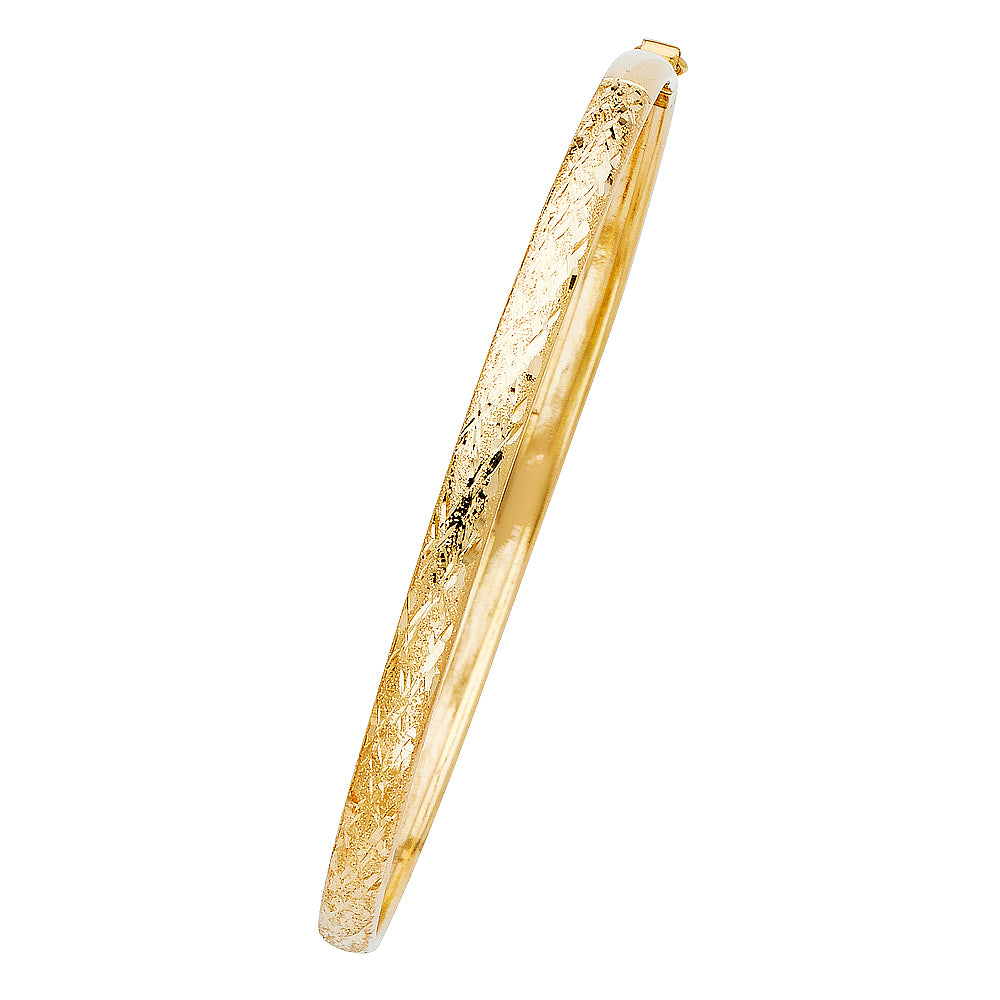 14K Tri-Color Gold Children’s XO Oval Design ID Bracelet