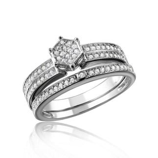 925 Sterling Silver Rhodium Plated Muiti Row Clear CZ Band