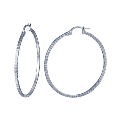 925 Sterling Silver Round Hoop DC Earring Hoop 1.5mm