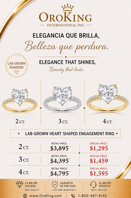 Women's 14K Gold Certified Lab-Grown Diamond Heart Shaped Hidden Halo Ring with Diamond Band 2.00ct. Center Stone/ 2.40ct. TDW