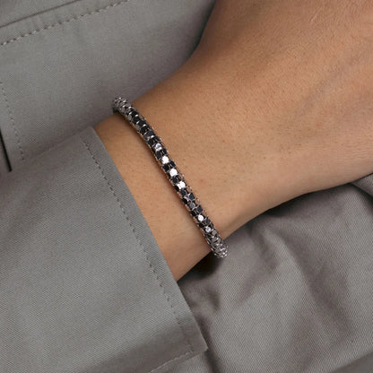 925 Silver Clearance - Rhodium Plated Coreana Italian Bracelet