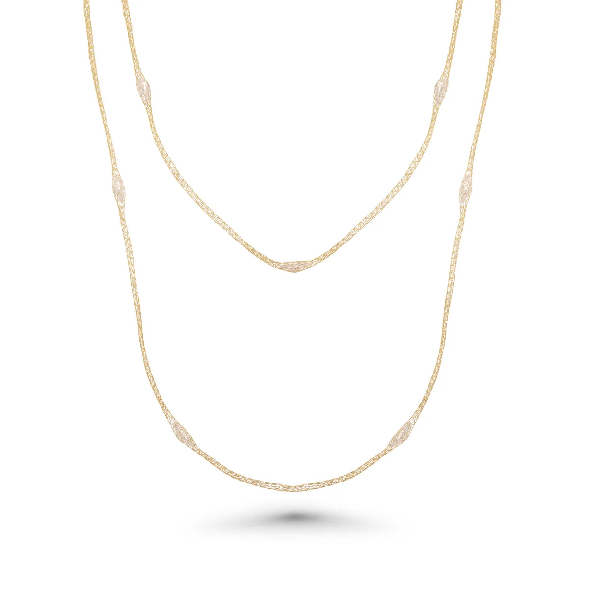 925 Silver Rhodium Plated Mystical Chain Italian Necklace