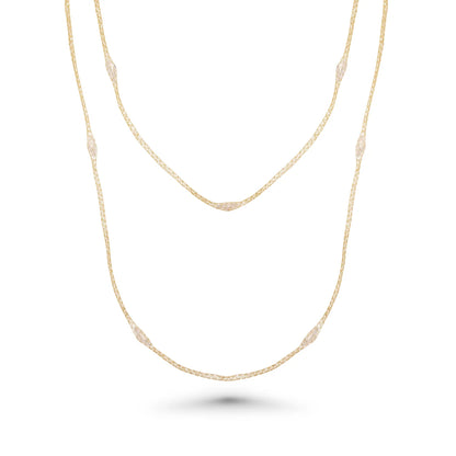 925 Silver Rhodium Plated Mystical Chain Italian Necklace