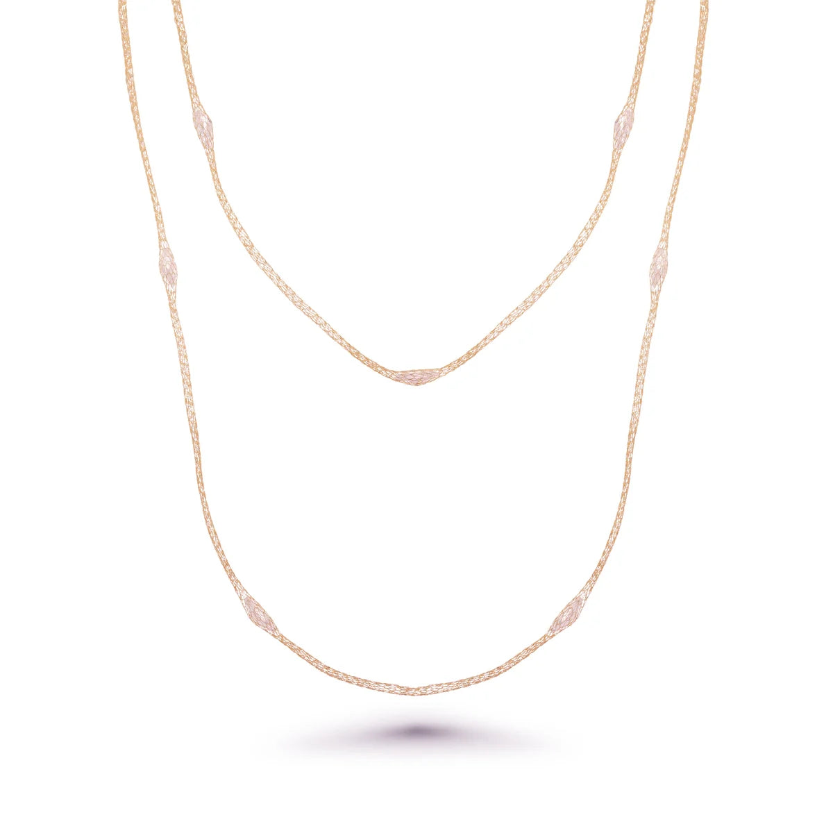 925 Silver Rhodium Plated Mystical Chain Italian Necklace