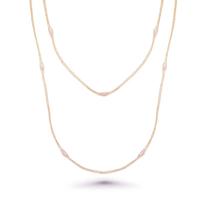 925 Silver Rhodium Plated Mystical Chain Italian Necklace