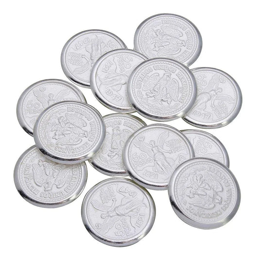 925 Sterling Silver High Polished Centenario 13 Wedding Coins Arras