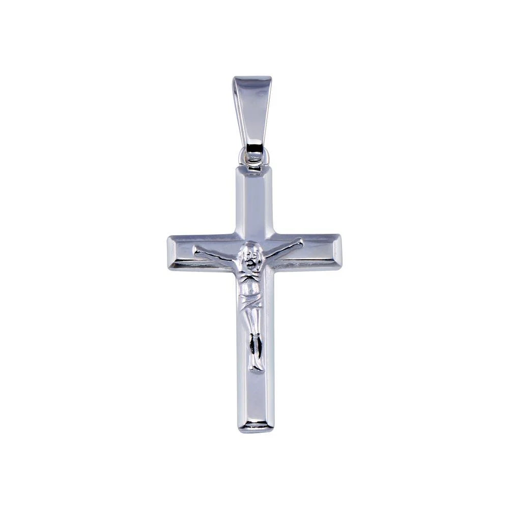 925 Sterling Silver High Polished Cross Pendant