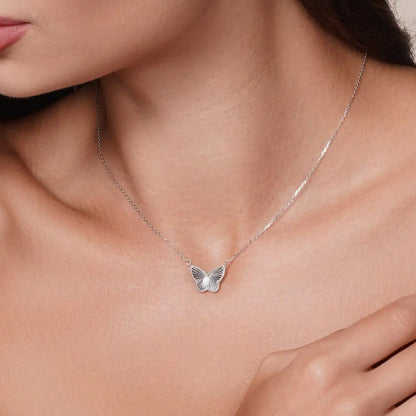 925 Sterling Silver Rhodium Plated Diamond Cut Butterfly 15.3mm x 12mm Earring Adjustable Bracelet Necklace Matching Set