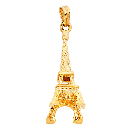 14K Yellow Gold Eiffel Tower Charm