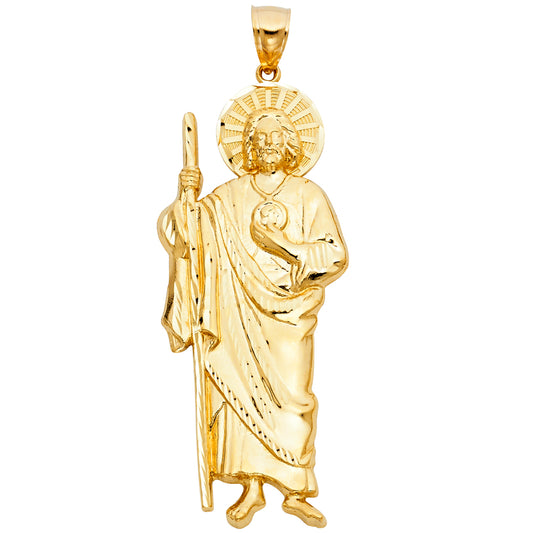 14K Yellow Gold Saint Jude Pendant