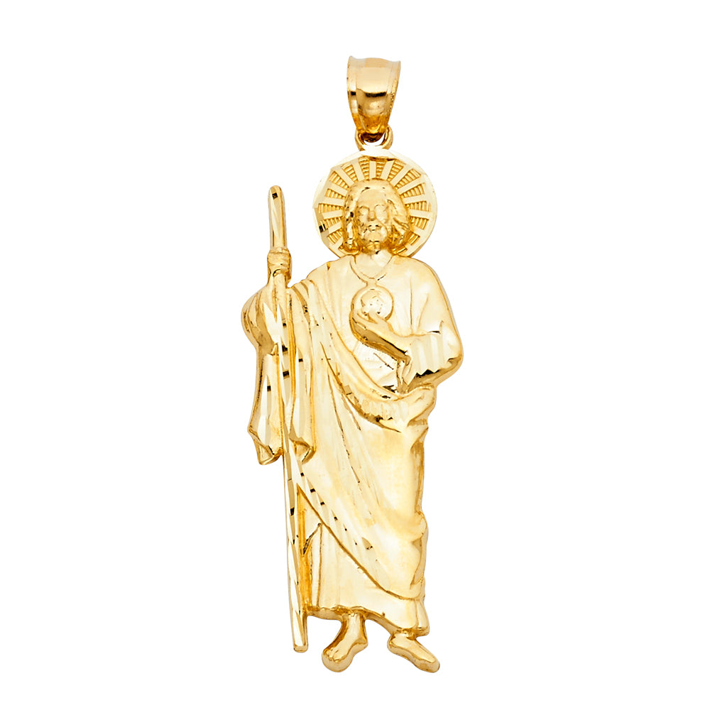 14K Yellow Gold Saint Jude Pendant